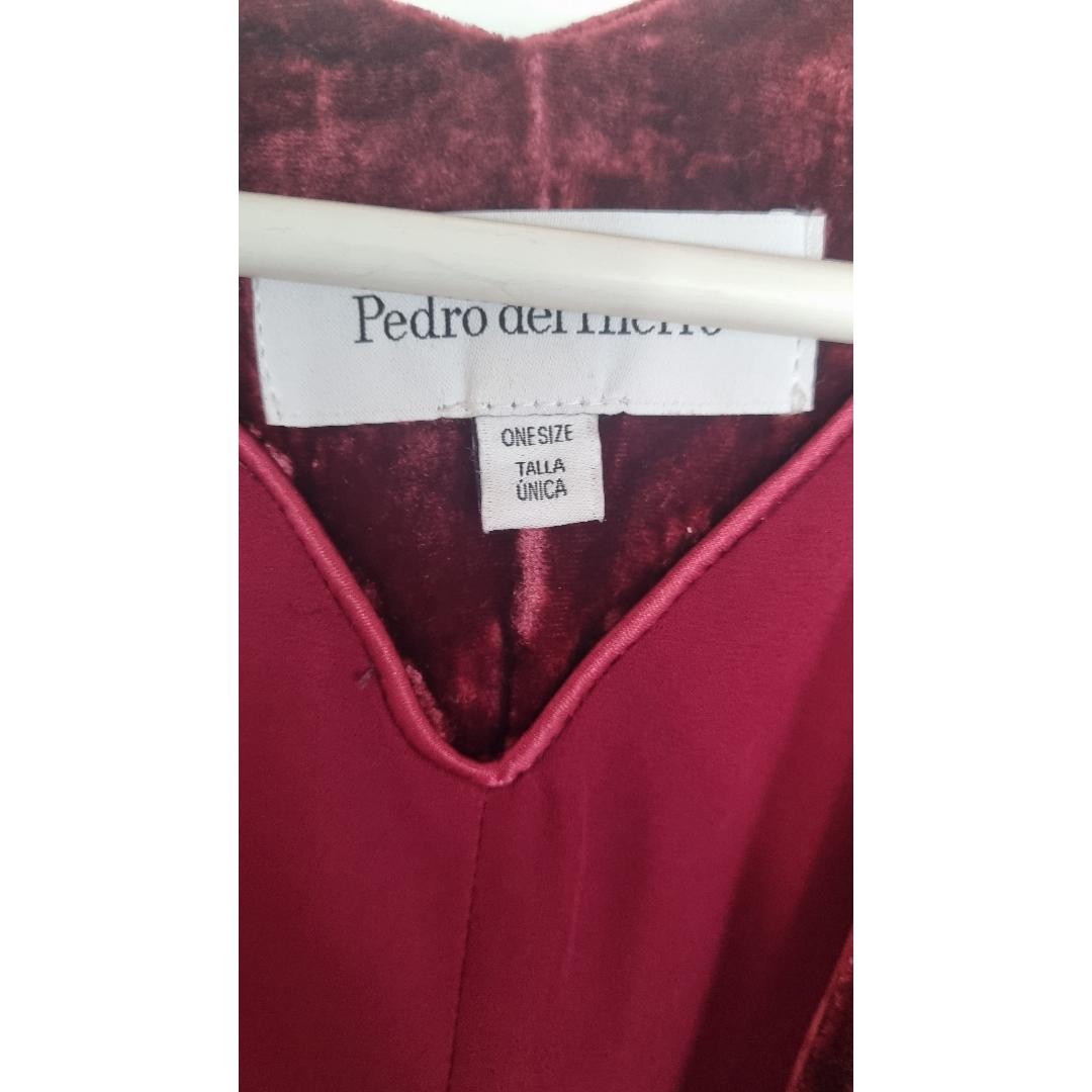 kimono terciopelo burdeos Pedro del Hierro — foto 4 de 4