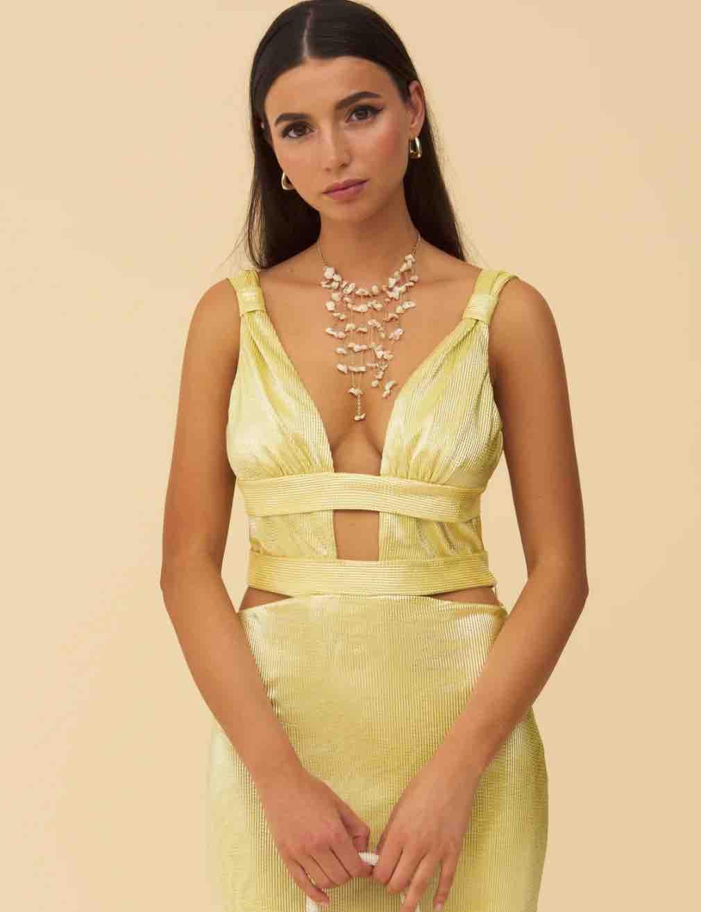 Vestido Aurelia amarillo lady pipa — foto 1 de 4