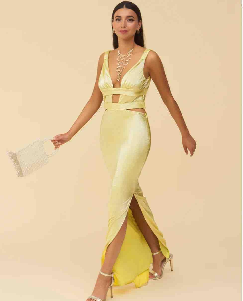 Vestido Aurelia amarillo lady pipa — foto 4 de 4