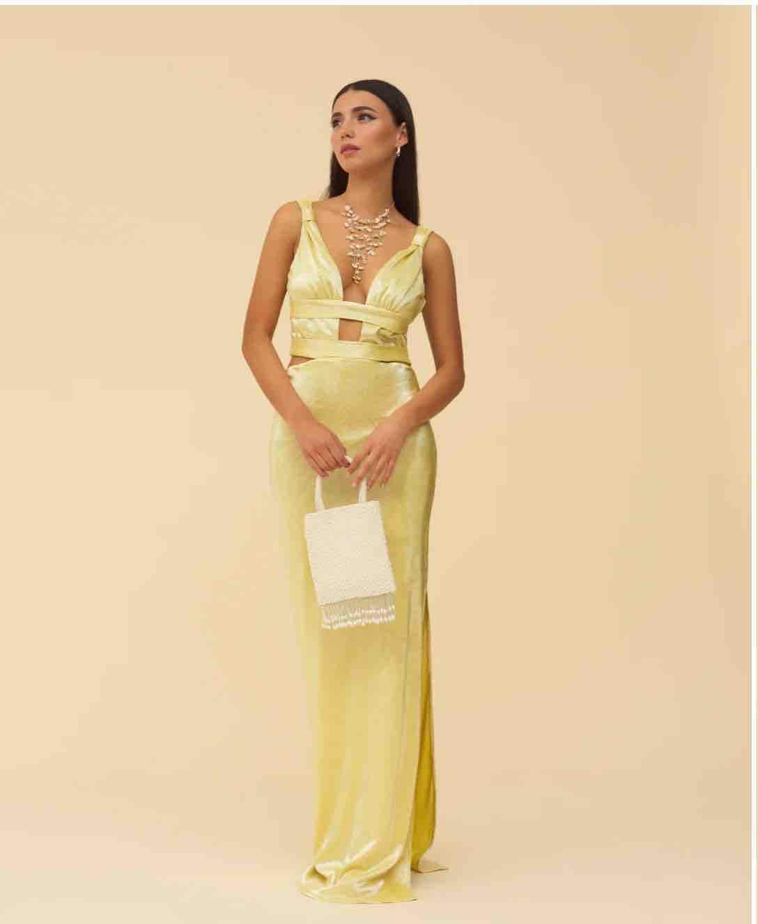 Vestido Aurelia amarillo lady pipa — foto 2 de 4
