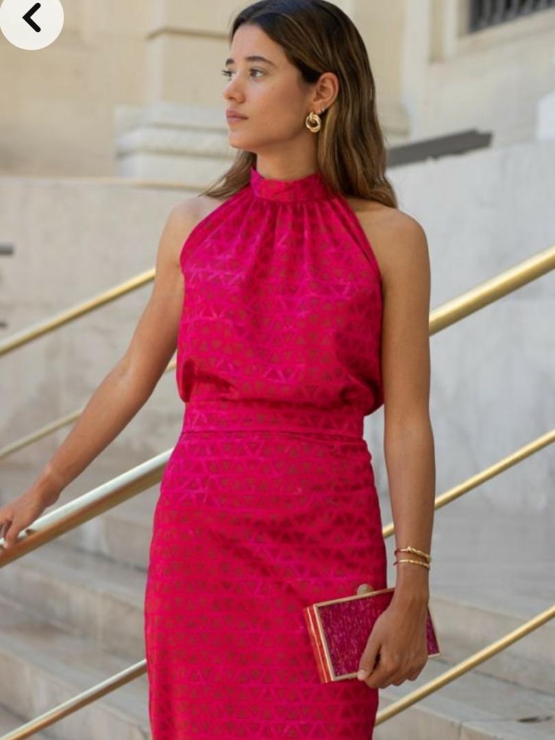 Conjunto fucsia boda de día Cardié — foto 1 de 4