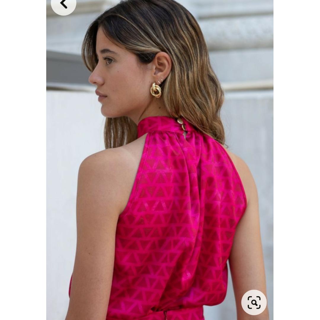 Conjunto fucsia boda de día Cardié — foto 2 de 4