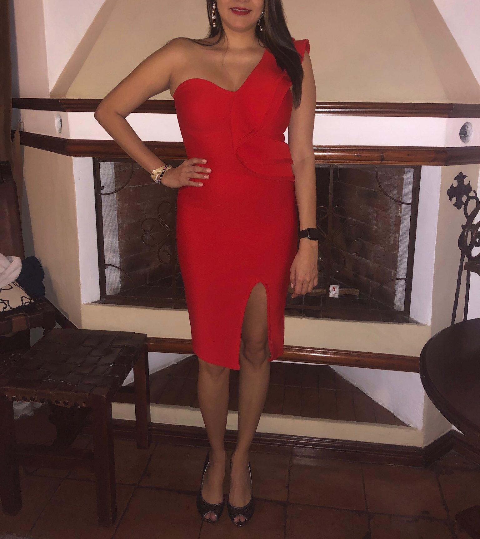 Vestido Rojo Midi de noche — foto 1 de 2