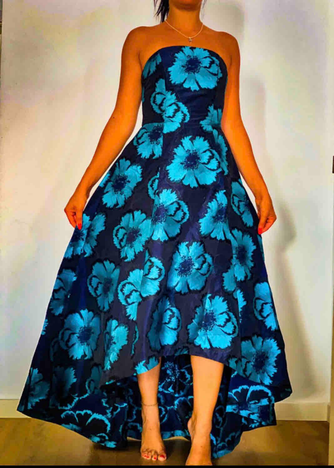 Vestido invitada azul Javier Simorra — foto 5 de 5