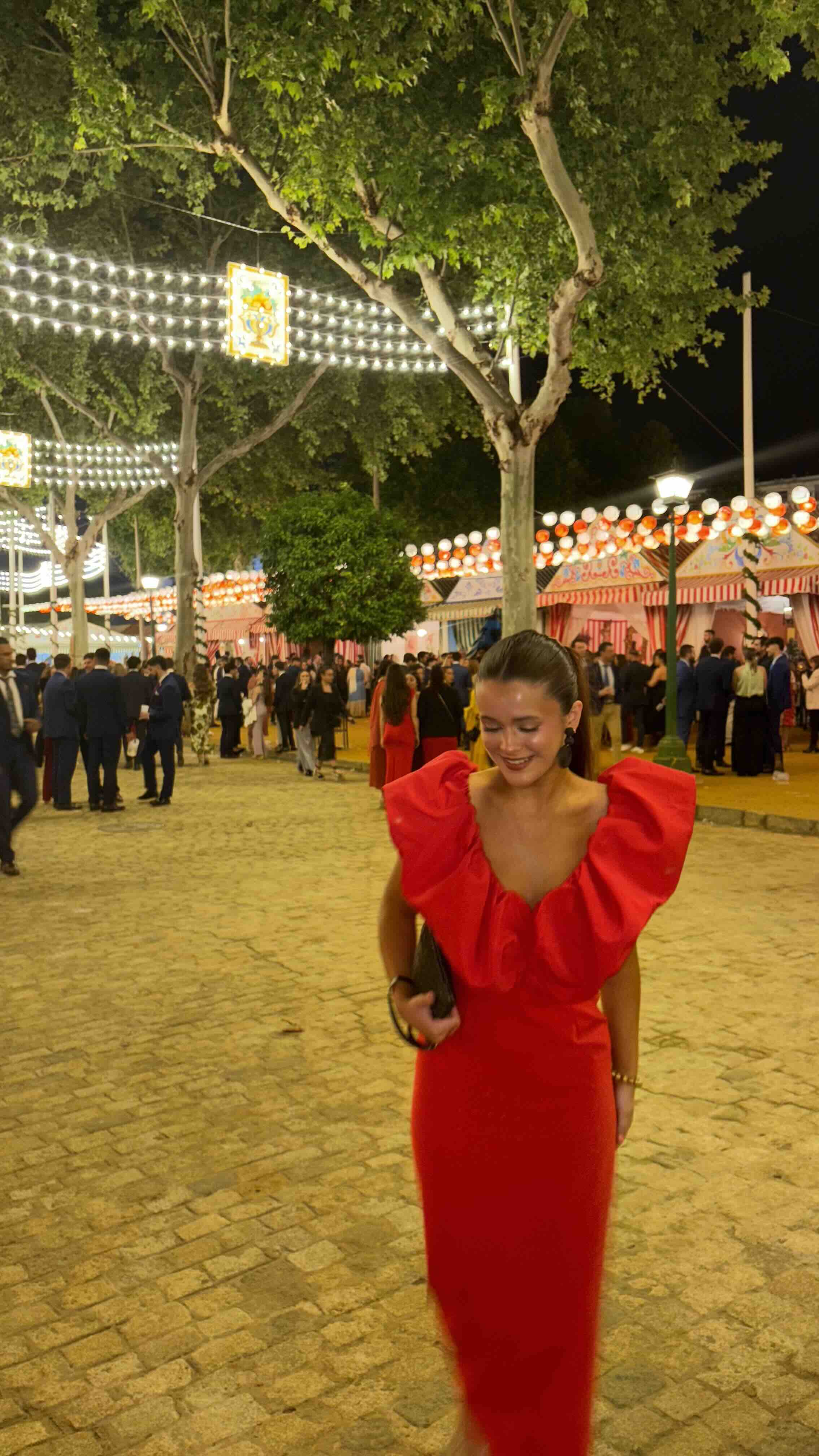 vestido rojo volante Vestidissima — foto 2 de 2