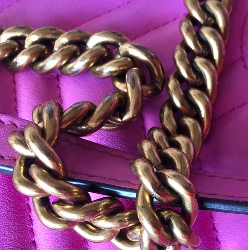 BOLSO con CADENA de GUCCI fucsia — foto 4 de 4