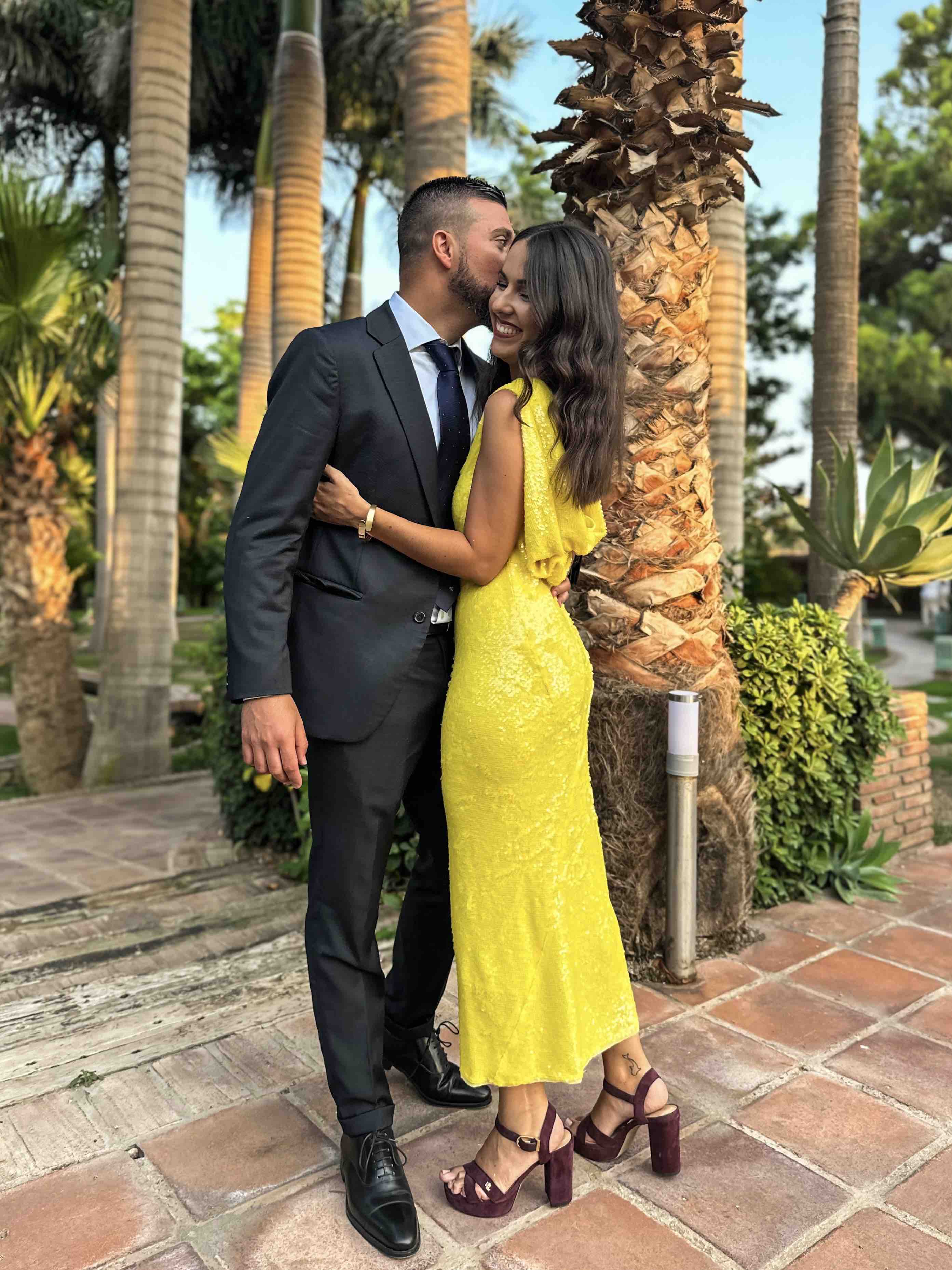 Vestido midi lentejuelas Purificación García — foto 4 de 6