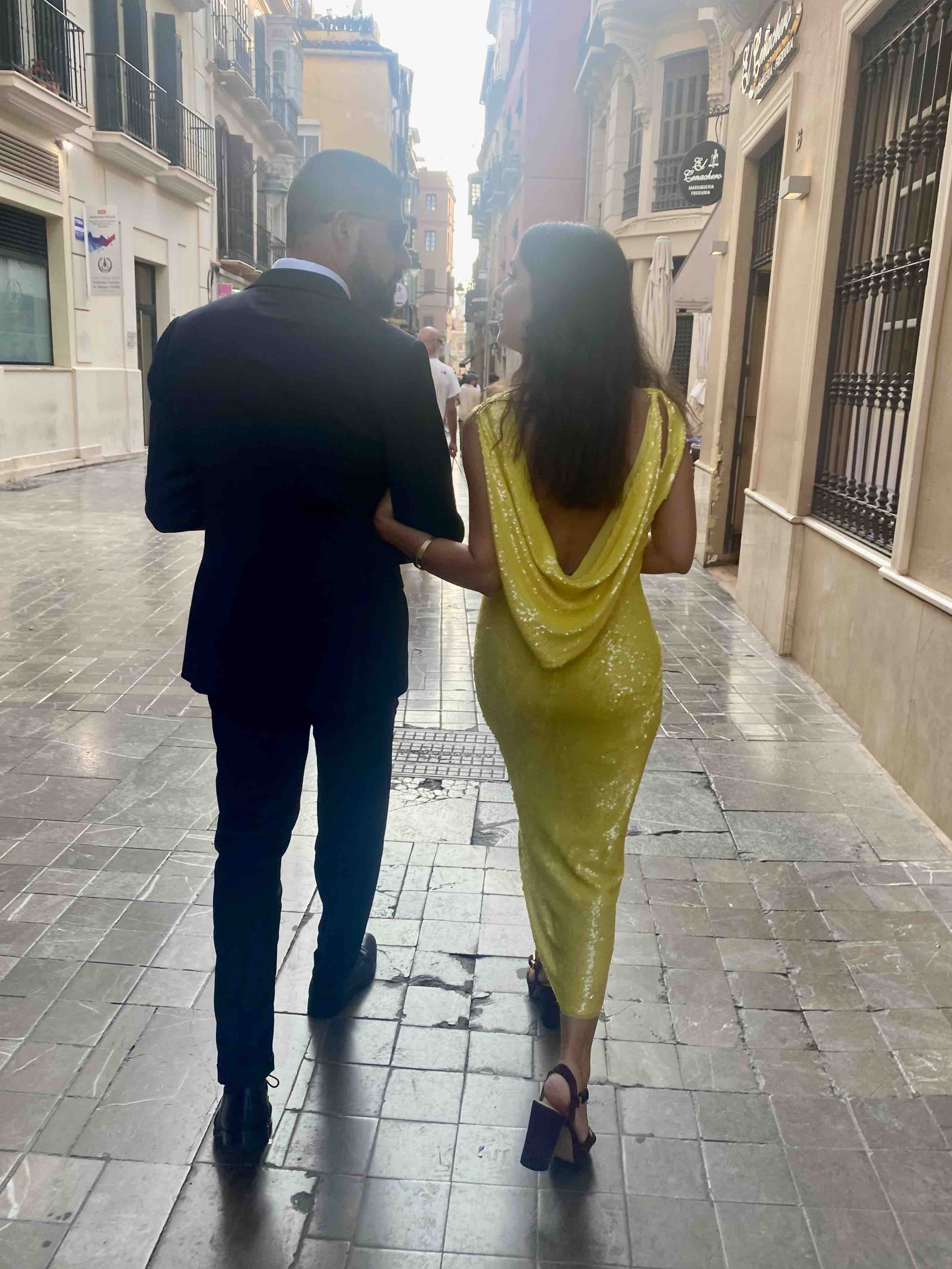 Vestido midi lentejuelas Purificación García — foto 5 de 6