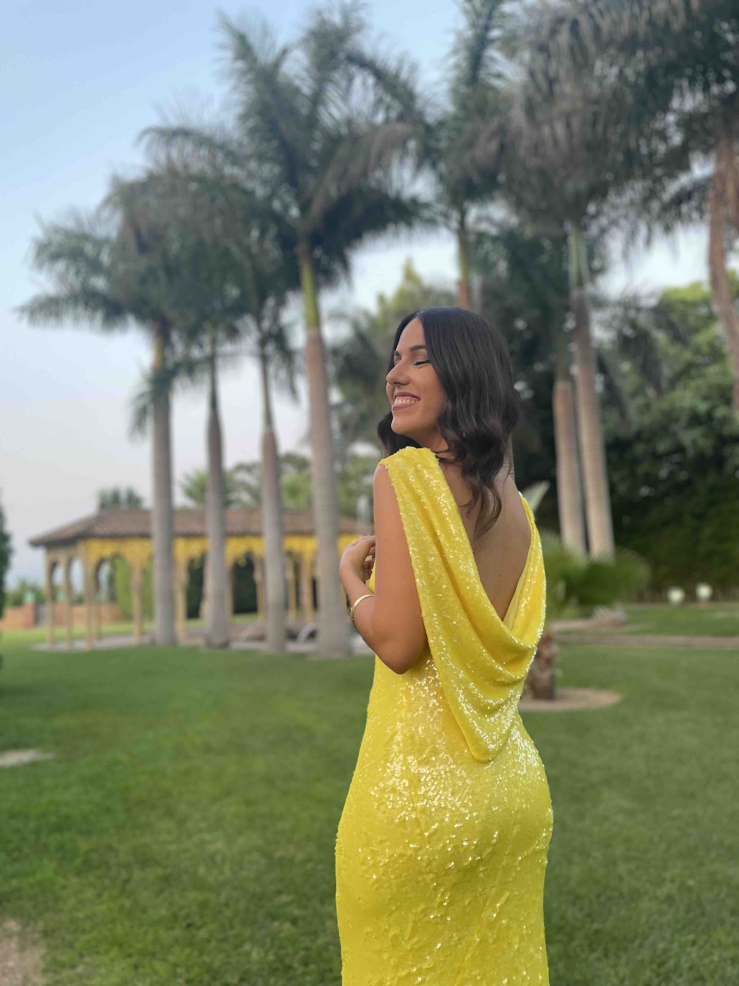 Vestido midi lentejuelas Purificación García — foto 6 de 6