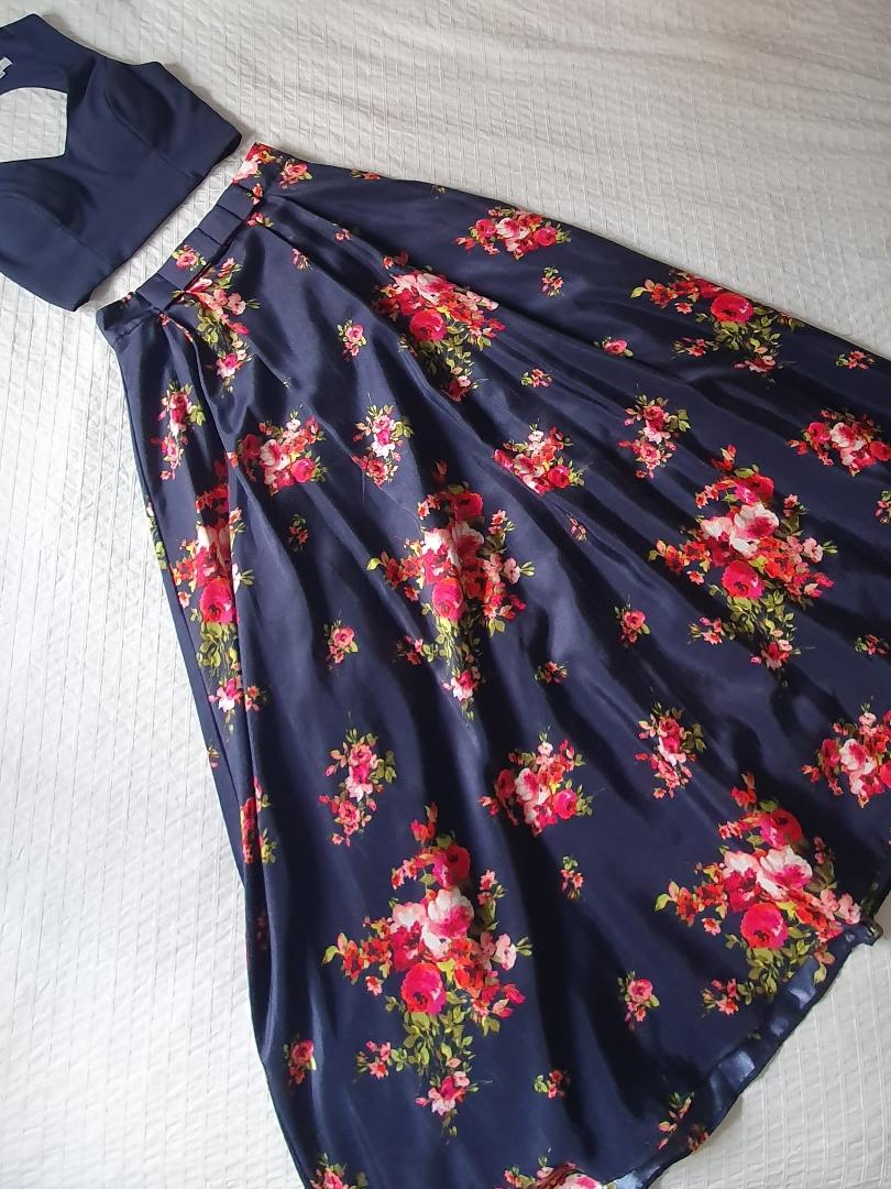 Conjunto estampado falda larga y crop top Fórmula Joven — foto 5 de 6