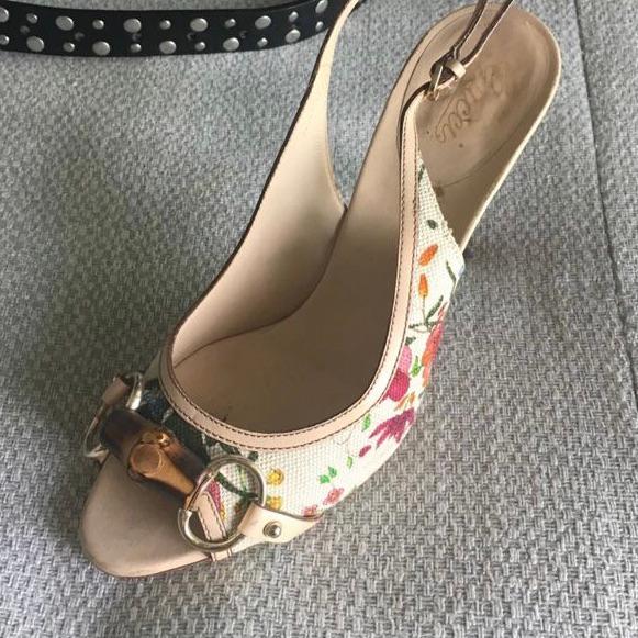 sandalias gucci flores y bambu — foto 3 de 3