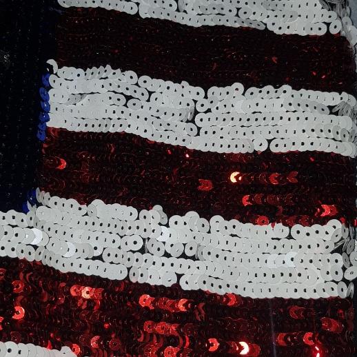 Vestido Fiesta Bandera de Estados Unidos.Diseñador Roberto Piazza .No hay 2 vestido iguales. — foto 4 de 5