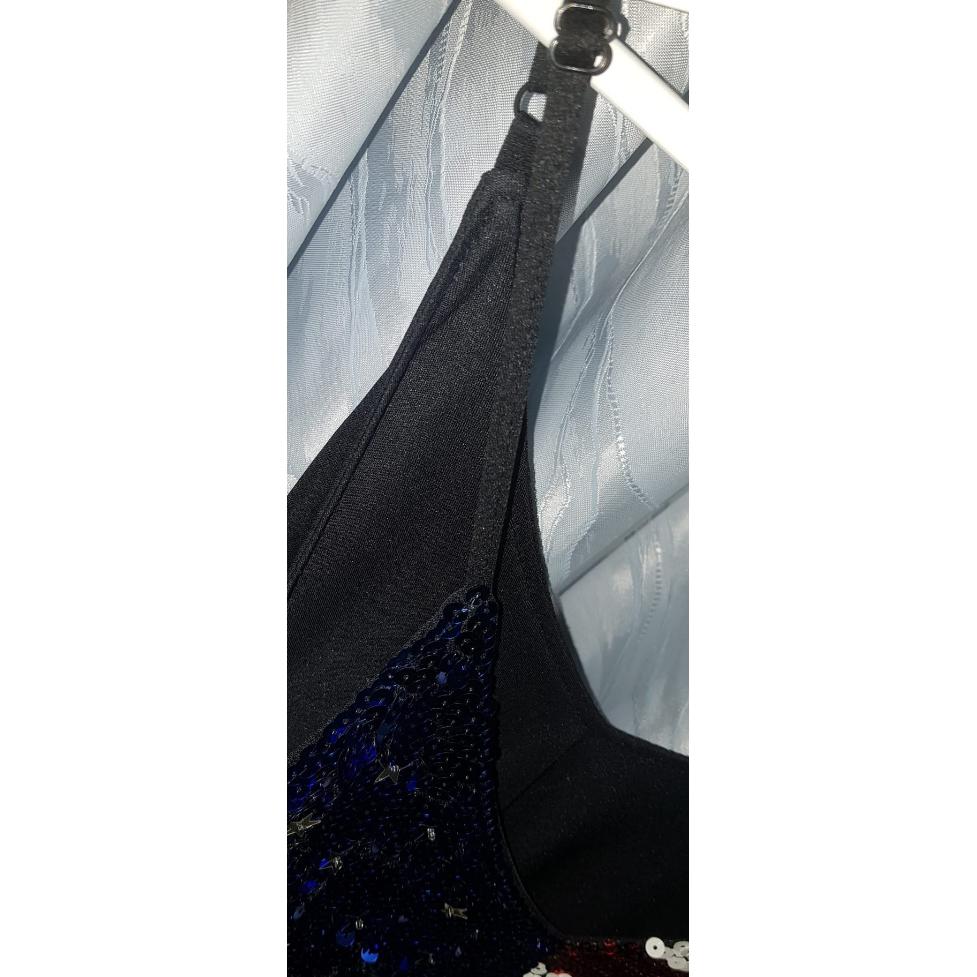 Vestido Fiesta Bandera de Estados Unidos.Diseñador Roberto Piazza .No hay 2 vestido iguales. — foto 5 de 5