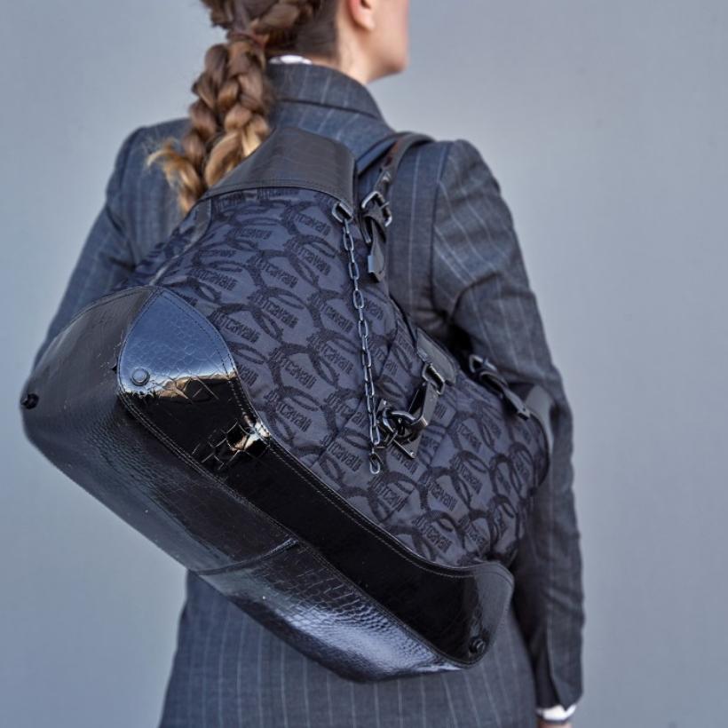 Bolso Negro Just Cavalli de Gran Capacidad — foto 5 de 6