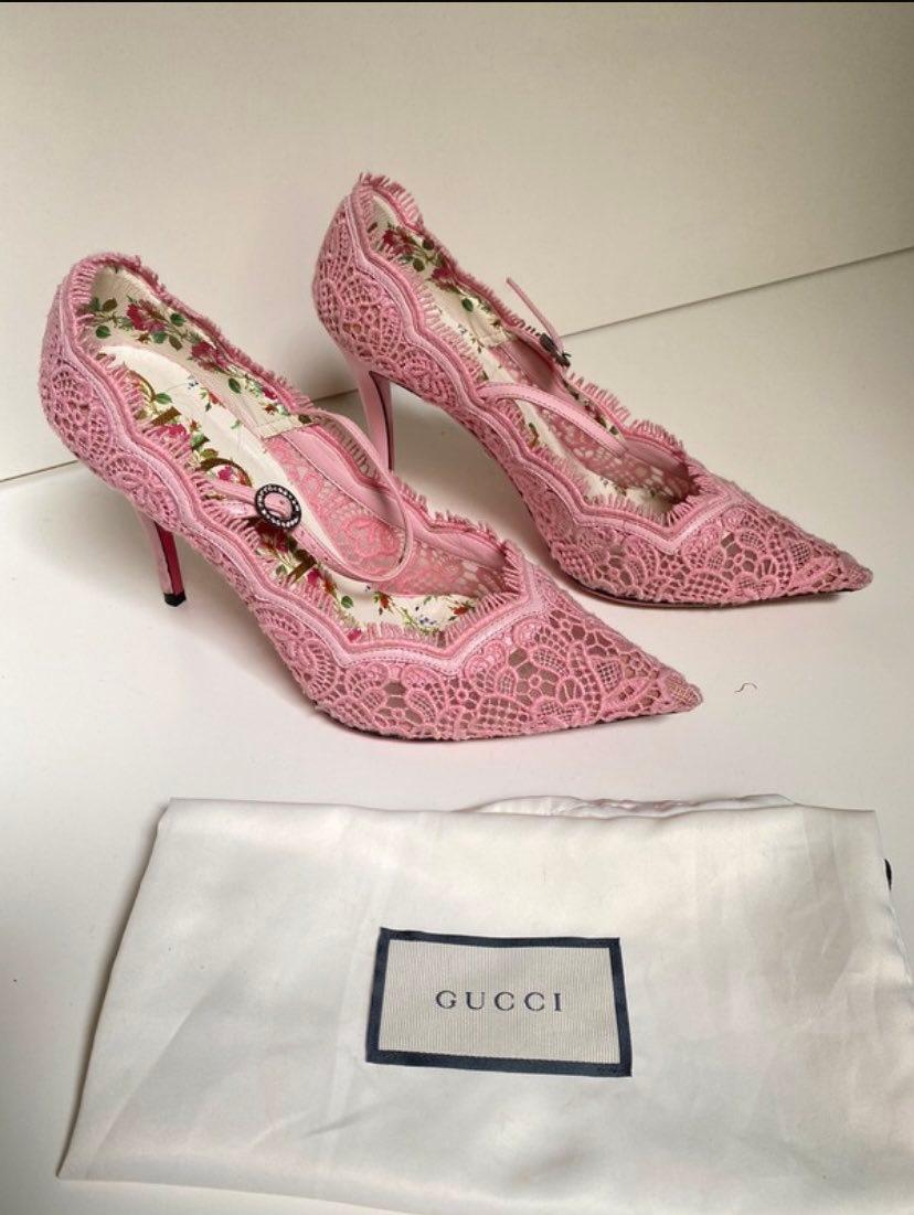 tacones gucci rosas — foto 1 de 6