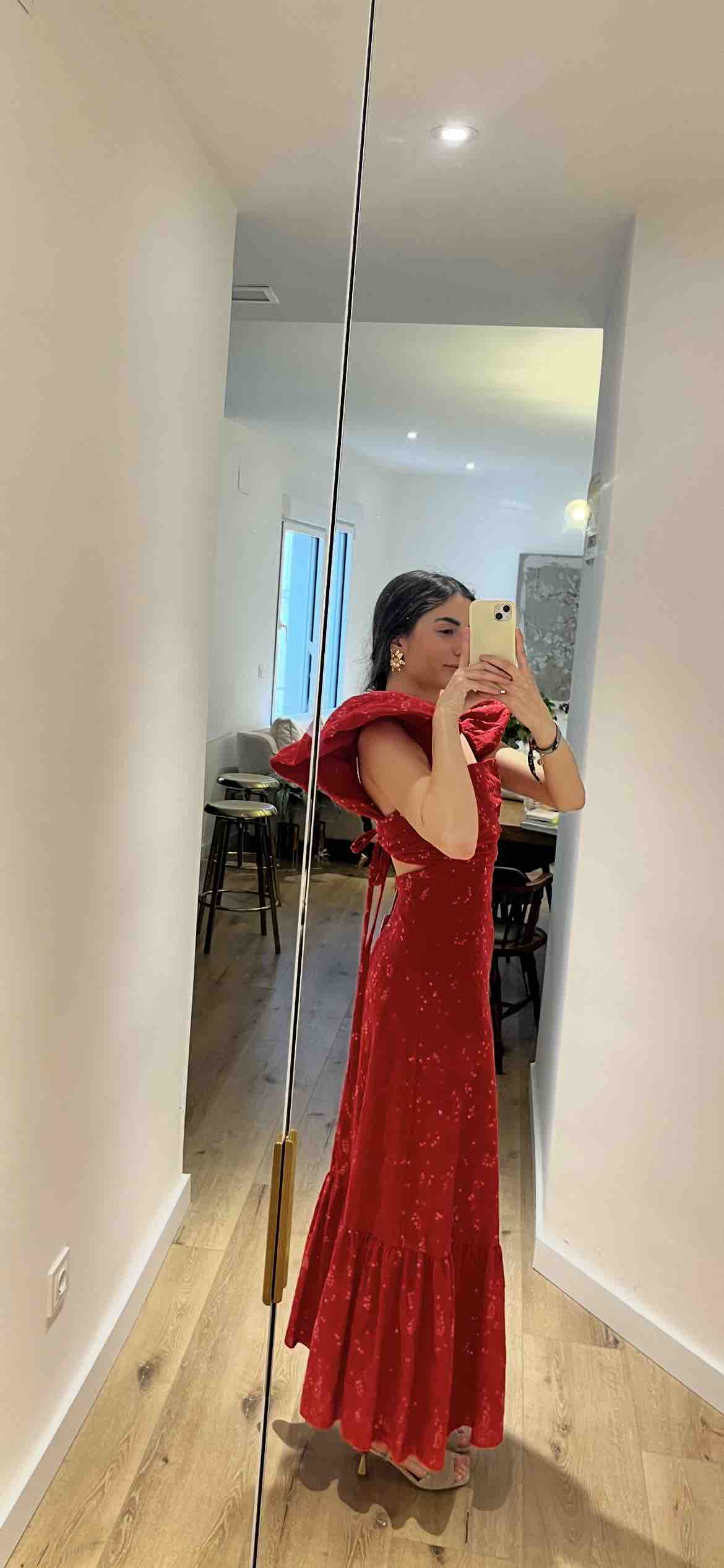 Vestido Rojo lentejuelas REDONDO BRAND — foto 5 de 6