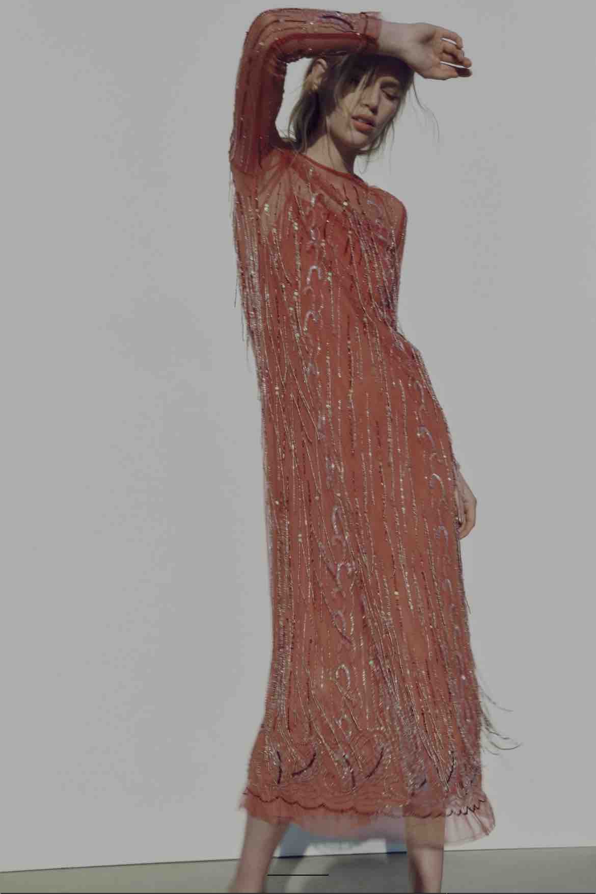 Vestido abalorios Zara — foto 2 de 2