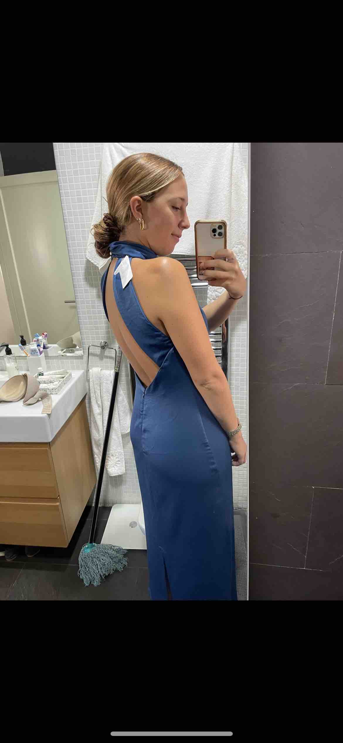 Vestido Azul Halter Atrezature — foto 1 de 4