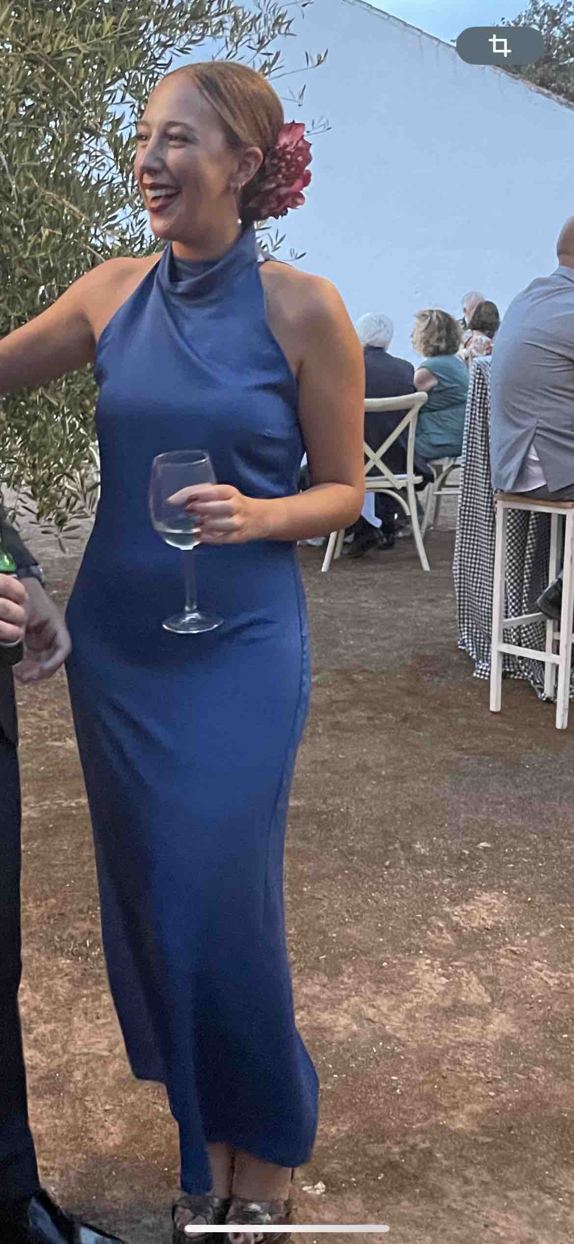 Vestido Azul Halter Atrezature — foto 4 de 4