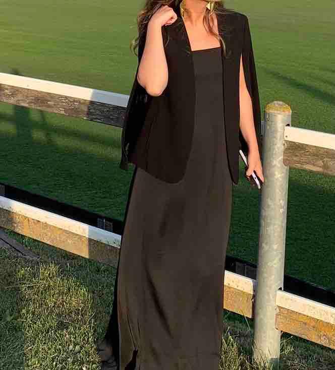 Vestido negro satinado Cos — foto 2 de 2