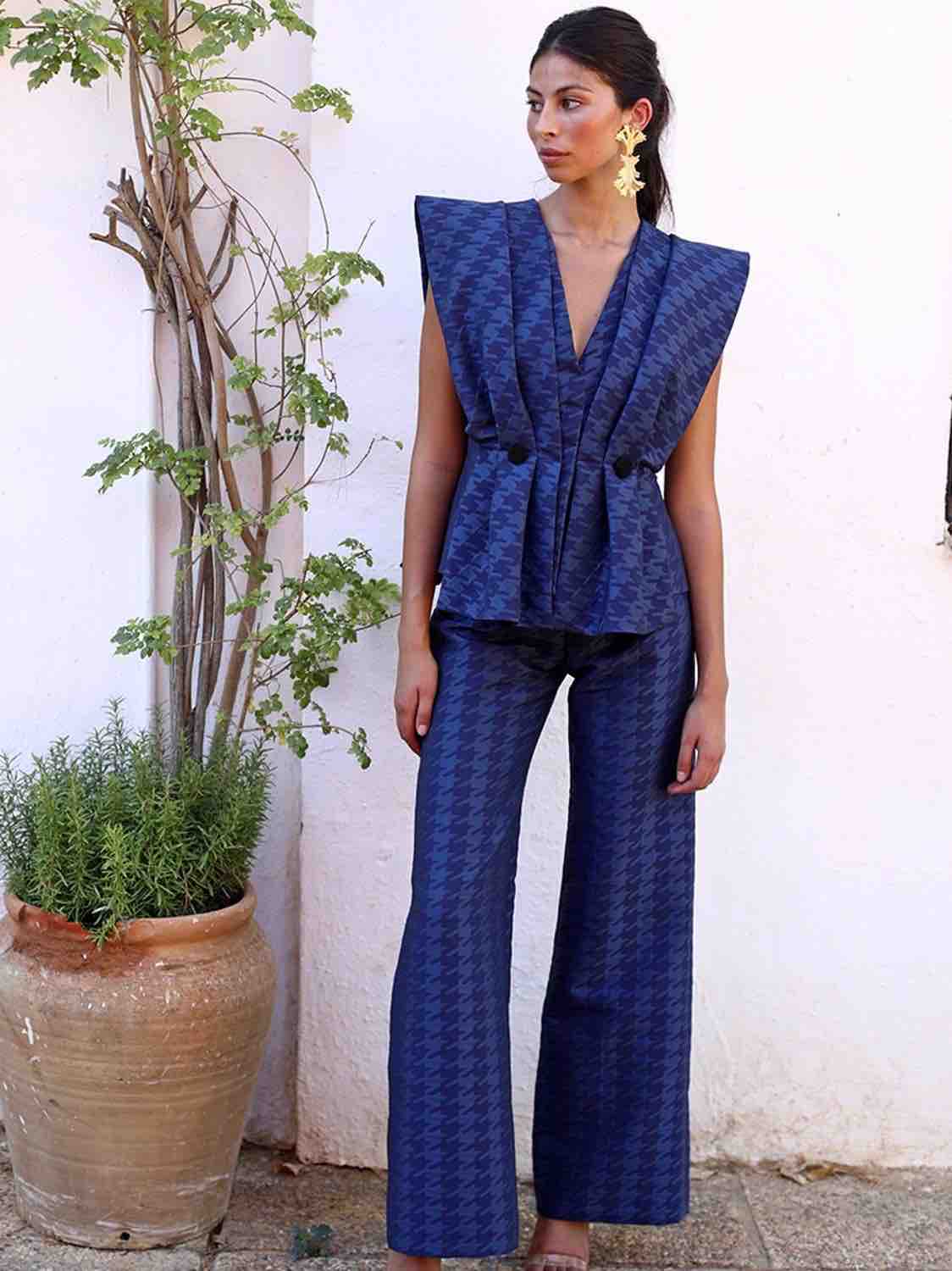 Traje azul de chaleco y pantalón Panambi — foto 1 de 4