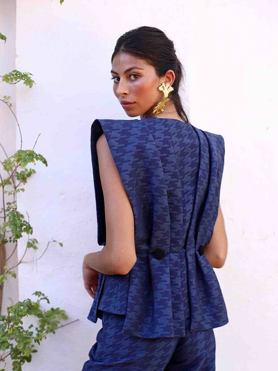 Traje azul de chaleco y pantalón Panambi — foto 3 de 4