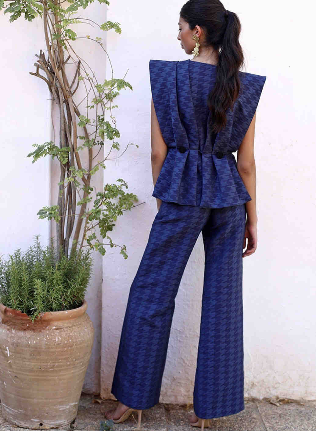 Traje azul de chaleco y pantalón Panambi — foto 4 de 4