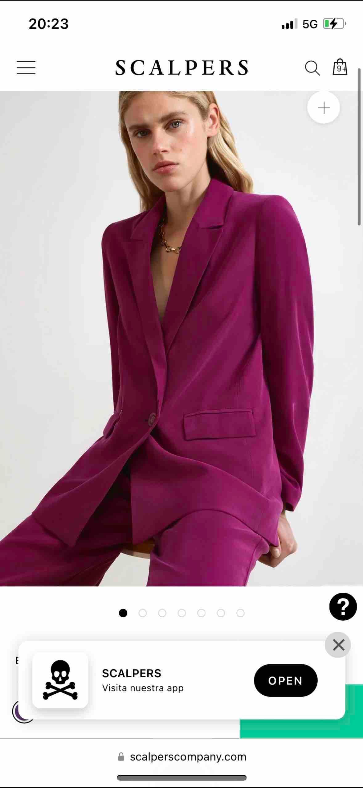 Traje morado mujer Scalpers — foto 1 de 3