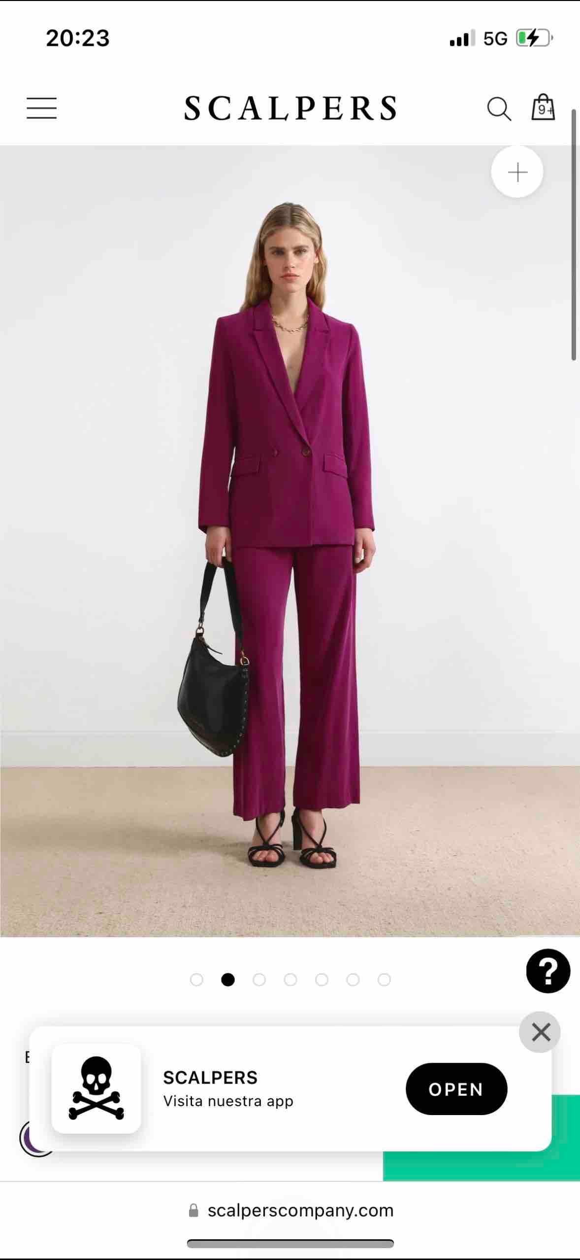 Traje morado mujer Scalpers — foto 2 de 3