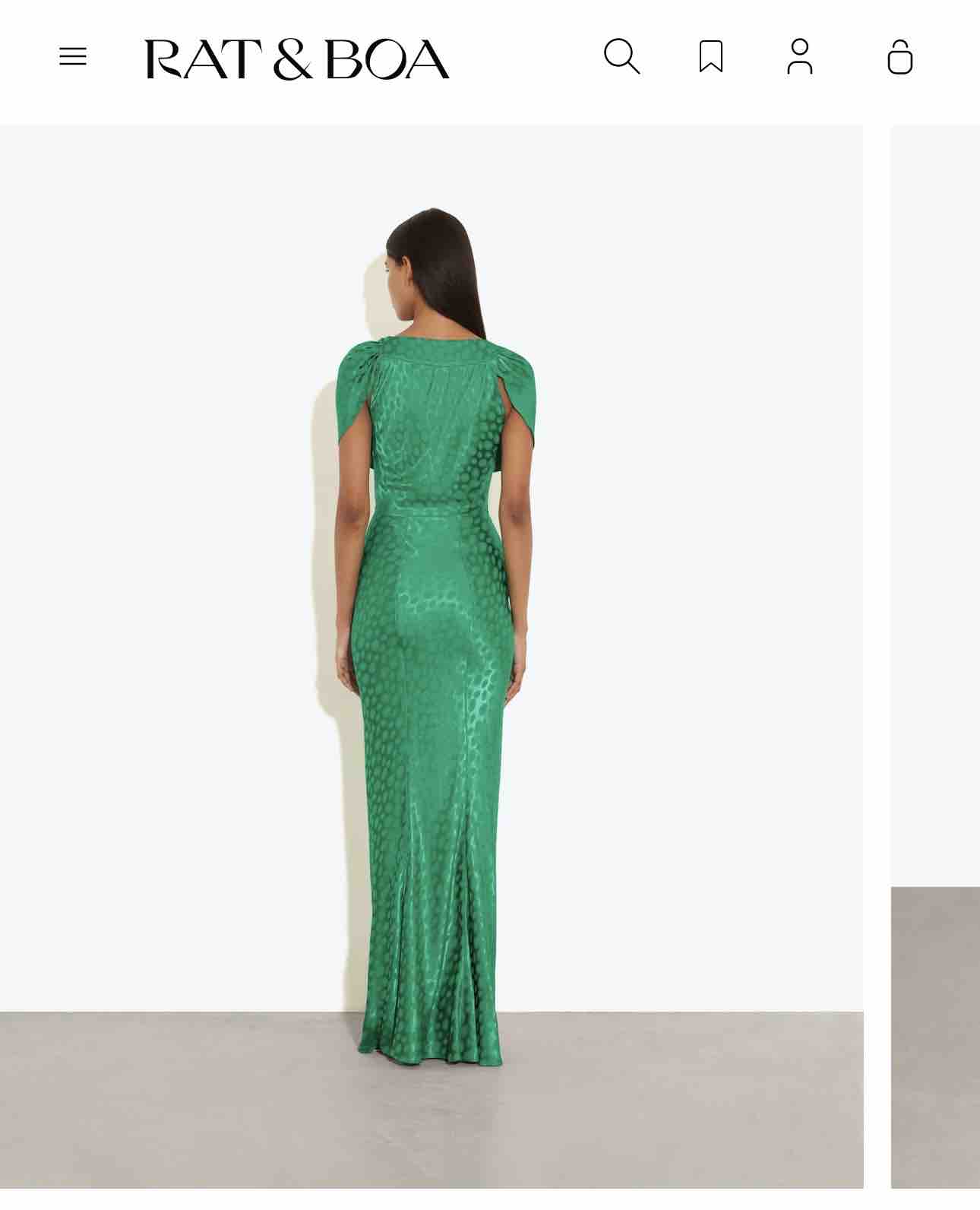 ODESSA DRESS GREEN Rat & Boa — foto 5 de 5
