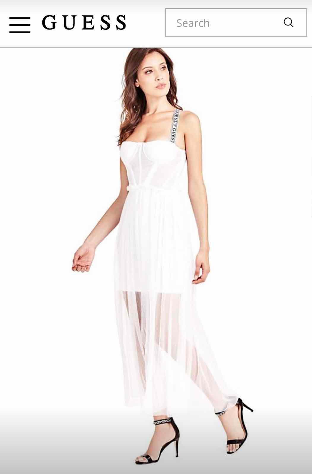 Vestido largo gasa Guess — foto 1 de 2