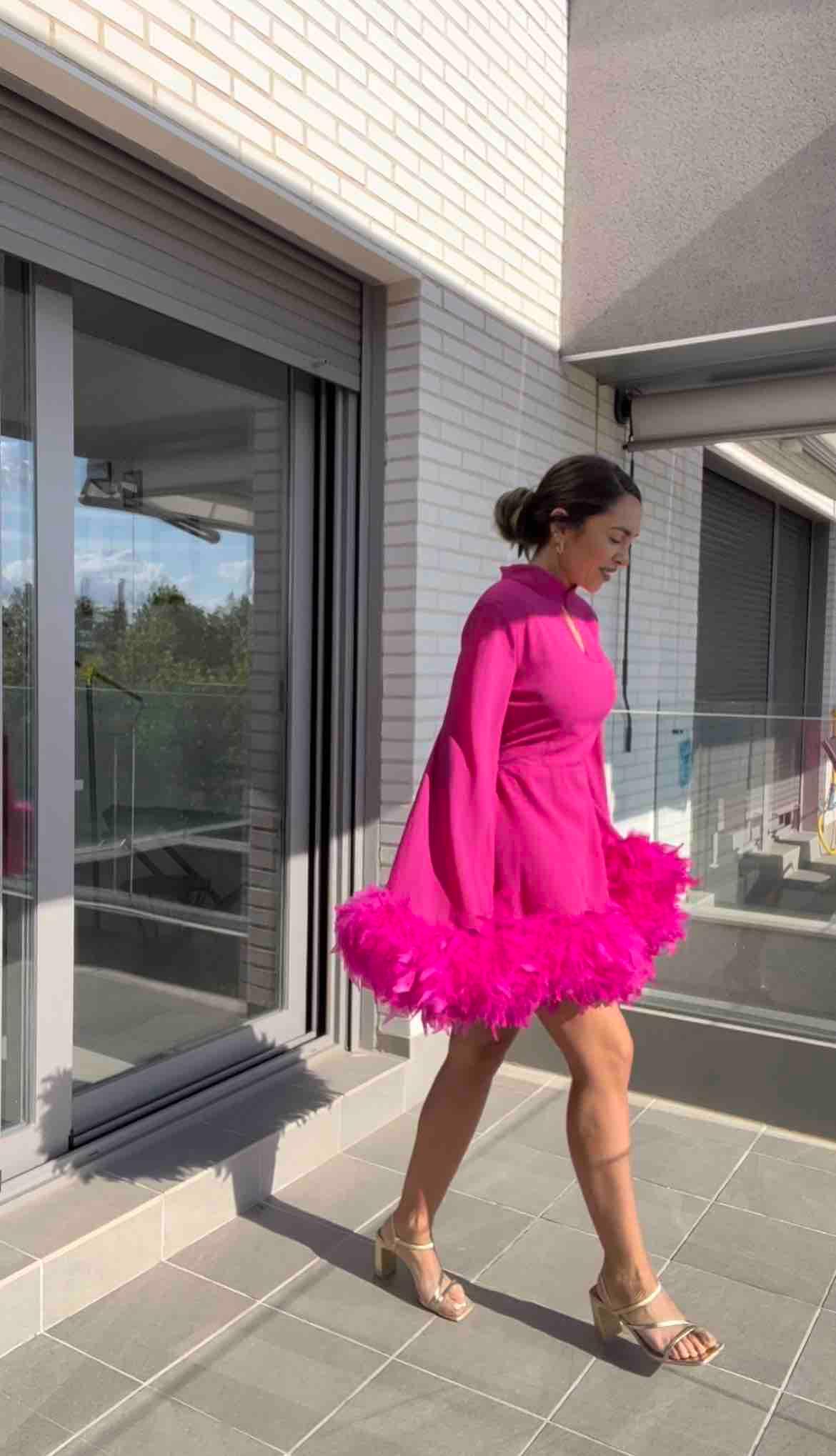 Vestido rosa invitada Lizzana — foto 4 de 4