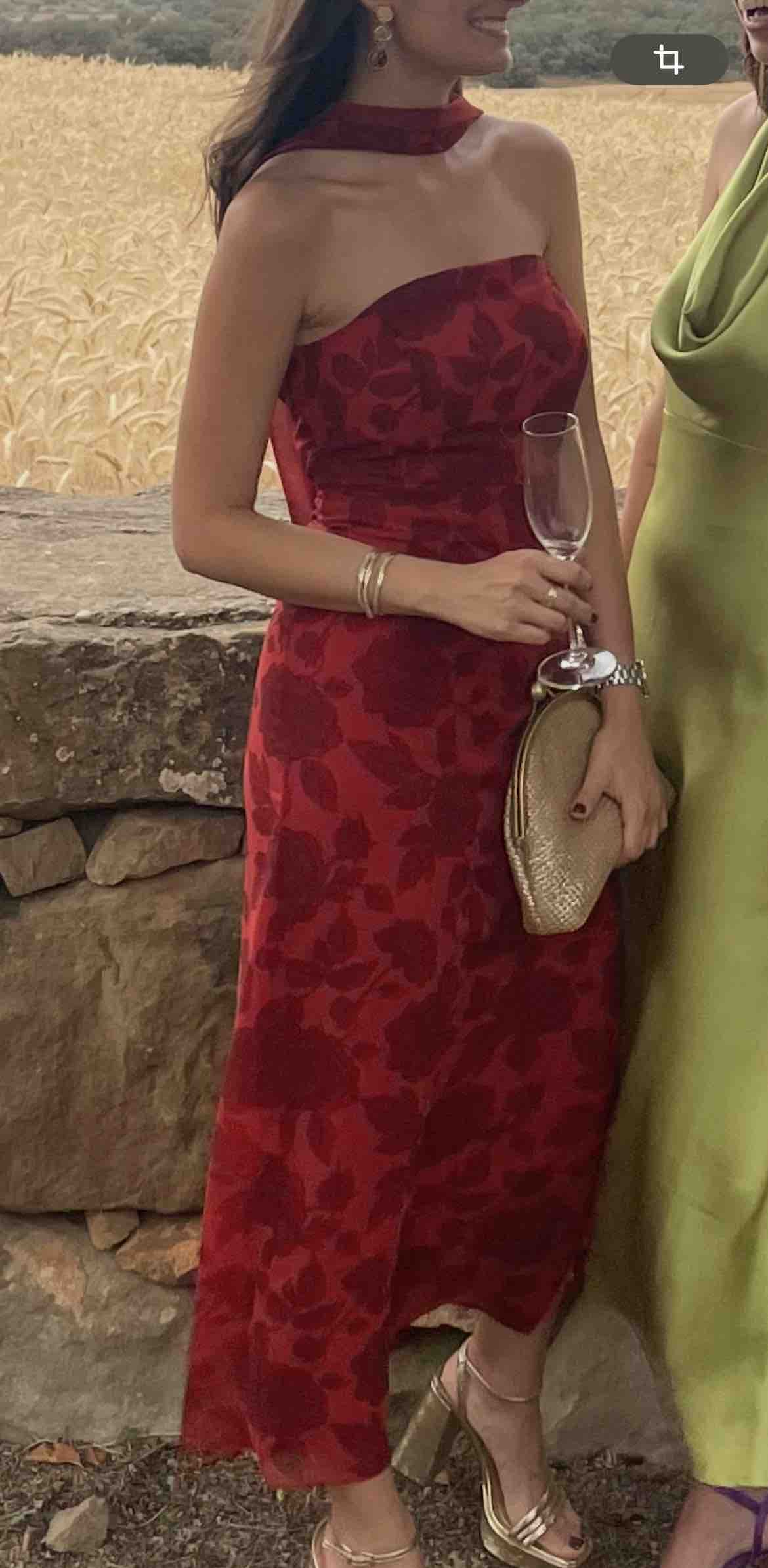 Vestido lady pipa rojo rosas — foto 1 de 2