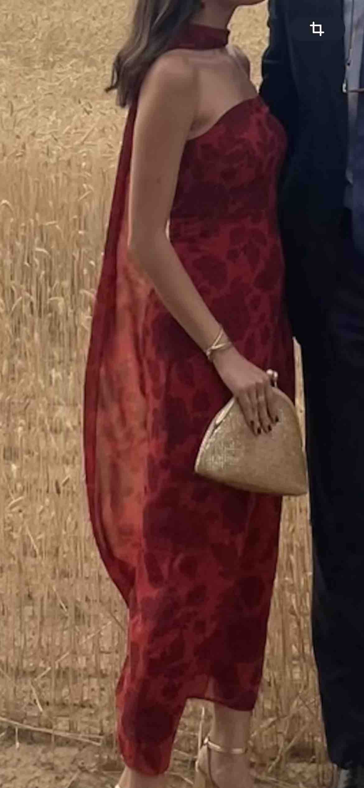Vestido lady pipa rojo rosas — foto 2 de 2