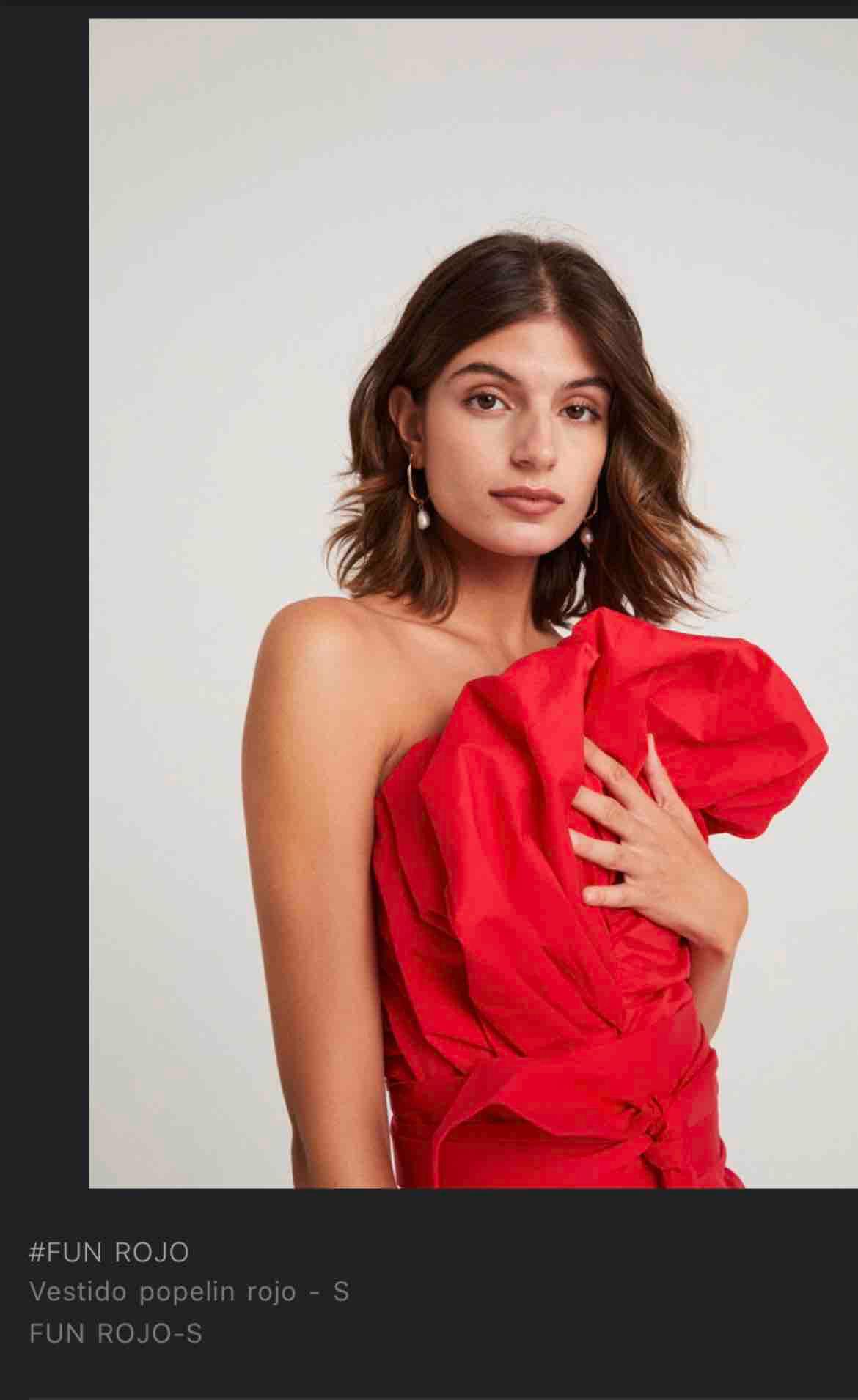 Mioh vestido popelin rojo - S — foto 1 de 3