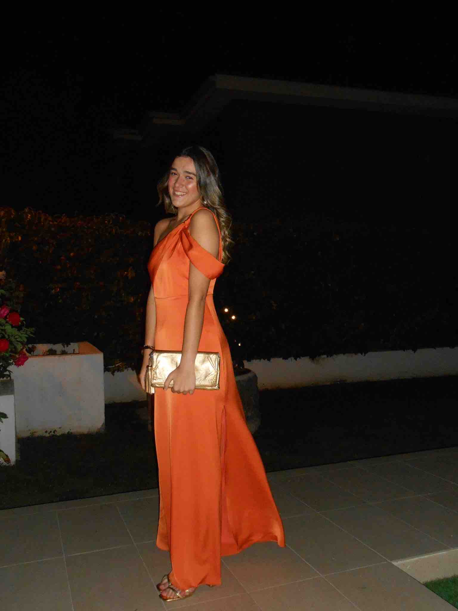 Vestido Lady Pipa naranja, talla M, en alquiler — foto 1 de 3