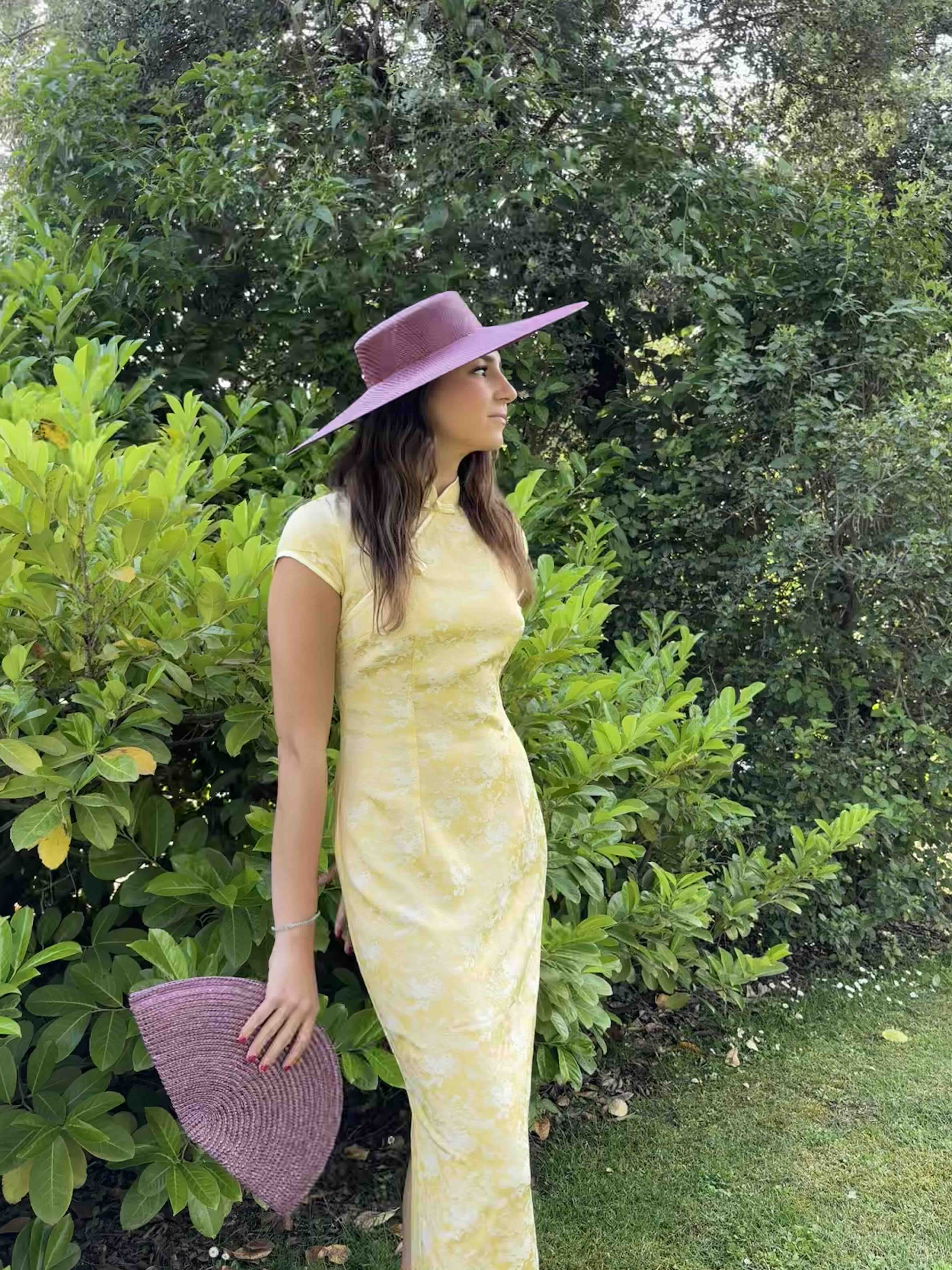 Vestido qipao golden grace amarillo CANALA COLLECTION — foto 1 de 6