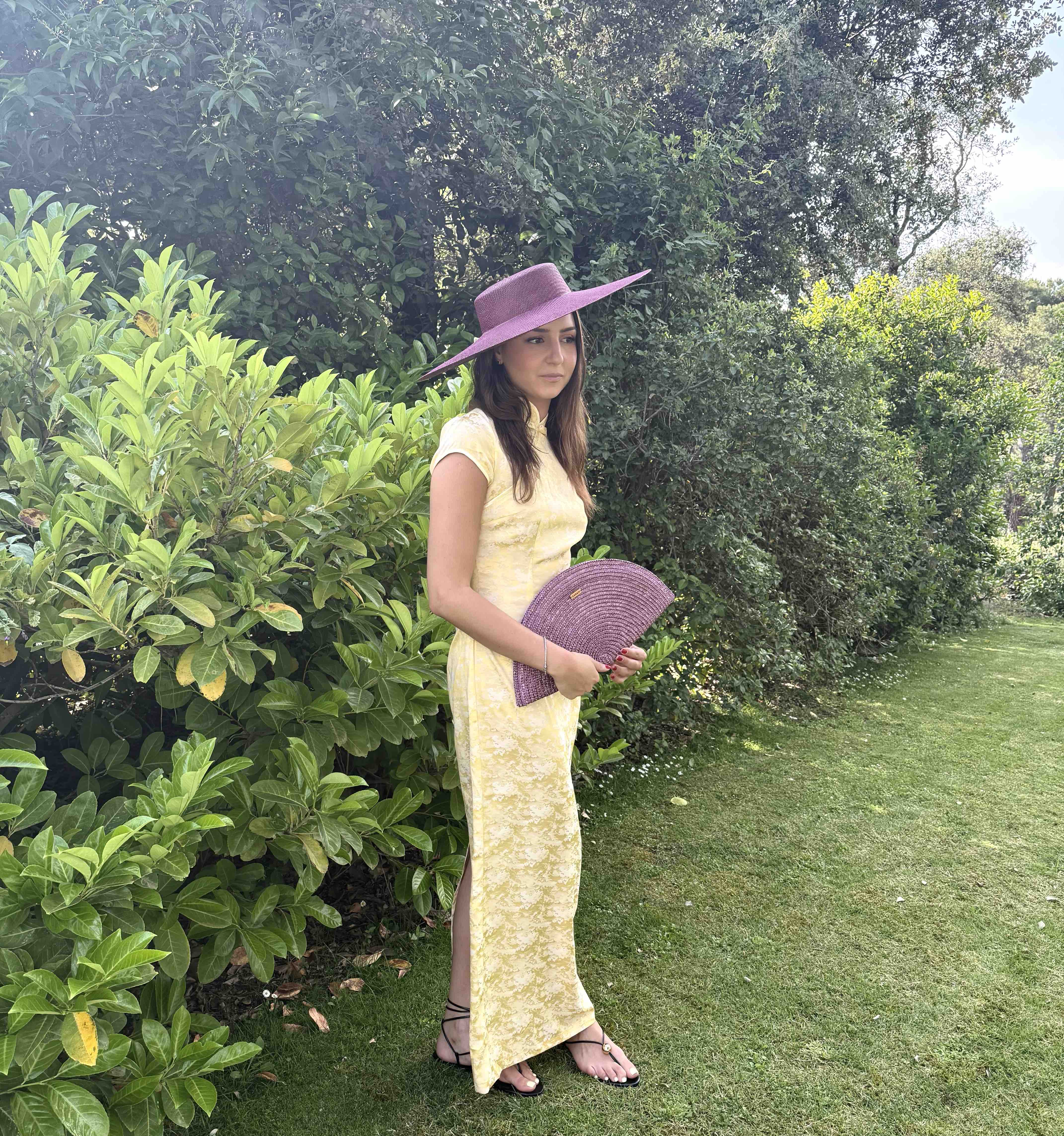 Vestido qipao golden grace amarillo CANALA COLLECTION — foto 3 de 6