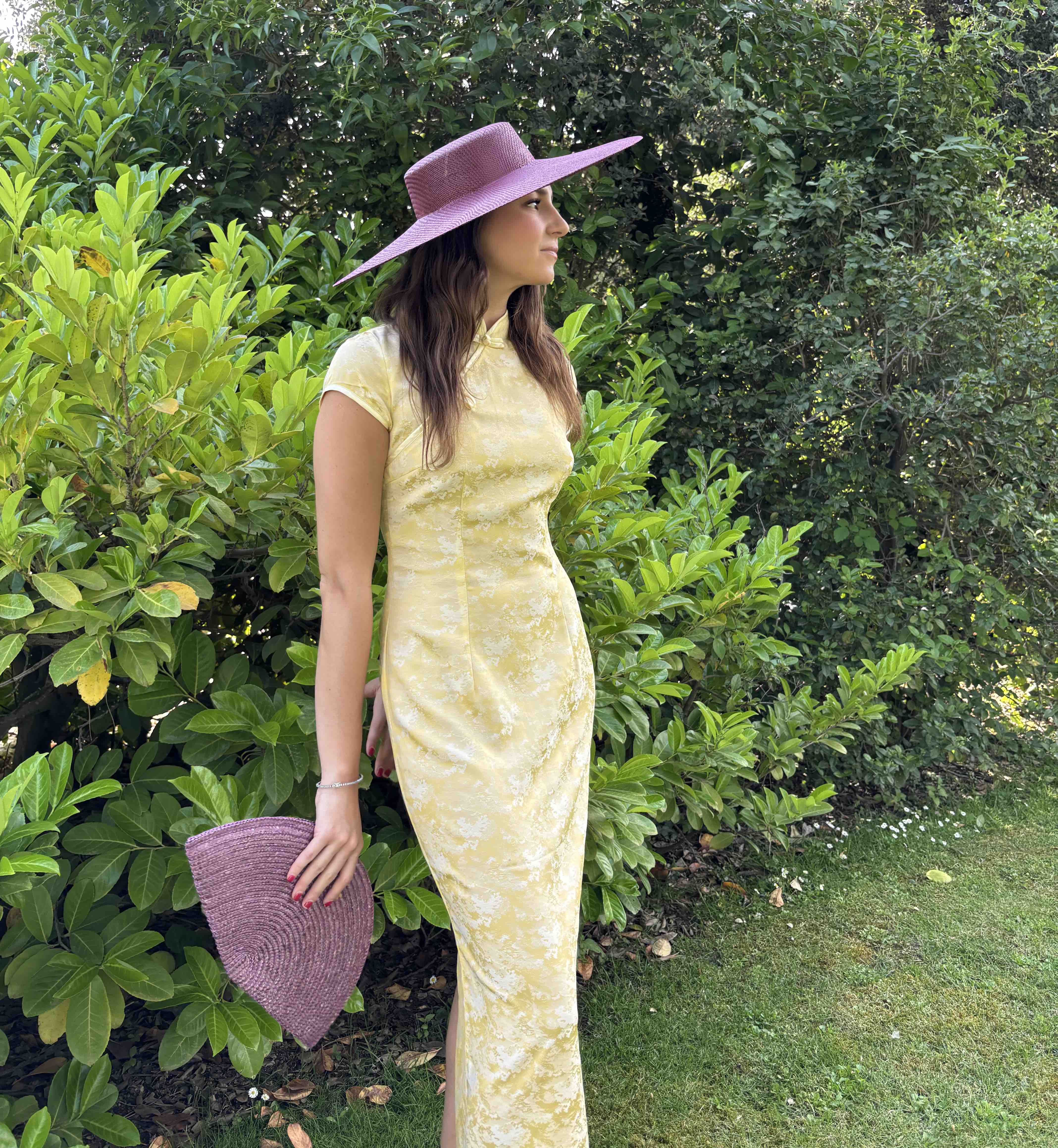 Vestido qipao golden grace amarillo CANALA COLLECTION — foto 6 de 6