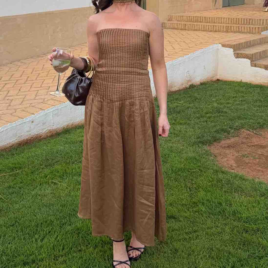 Alquiler Vestido de lino beige | Jointy