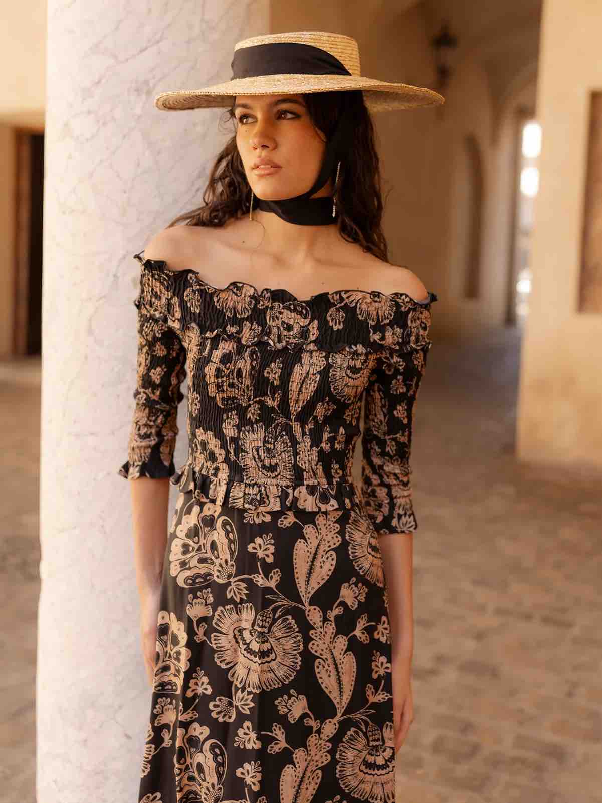 VESTIDO BARDOT NOIR Vanó Studio — foto 2 de 3