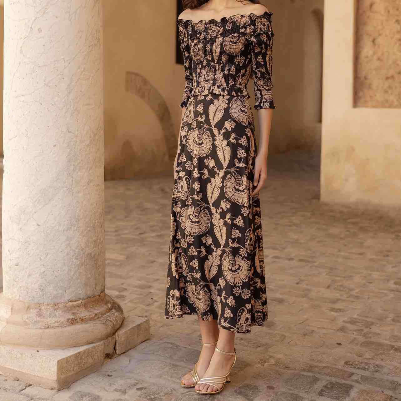 VESTIDO BARDOT NOIR Vanó Studio — foto 3 de 3