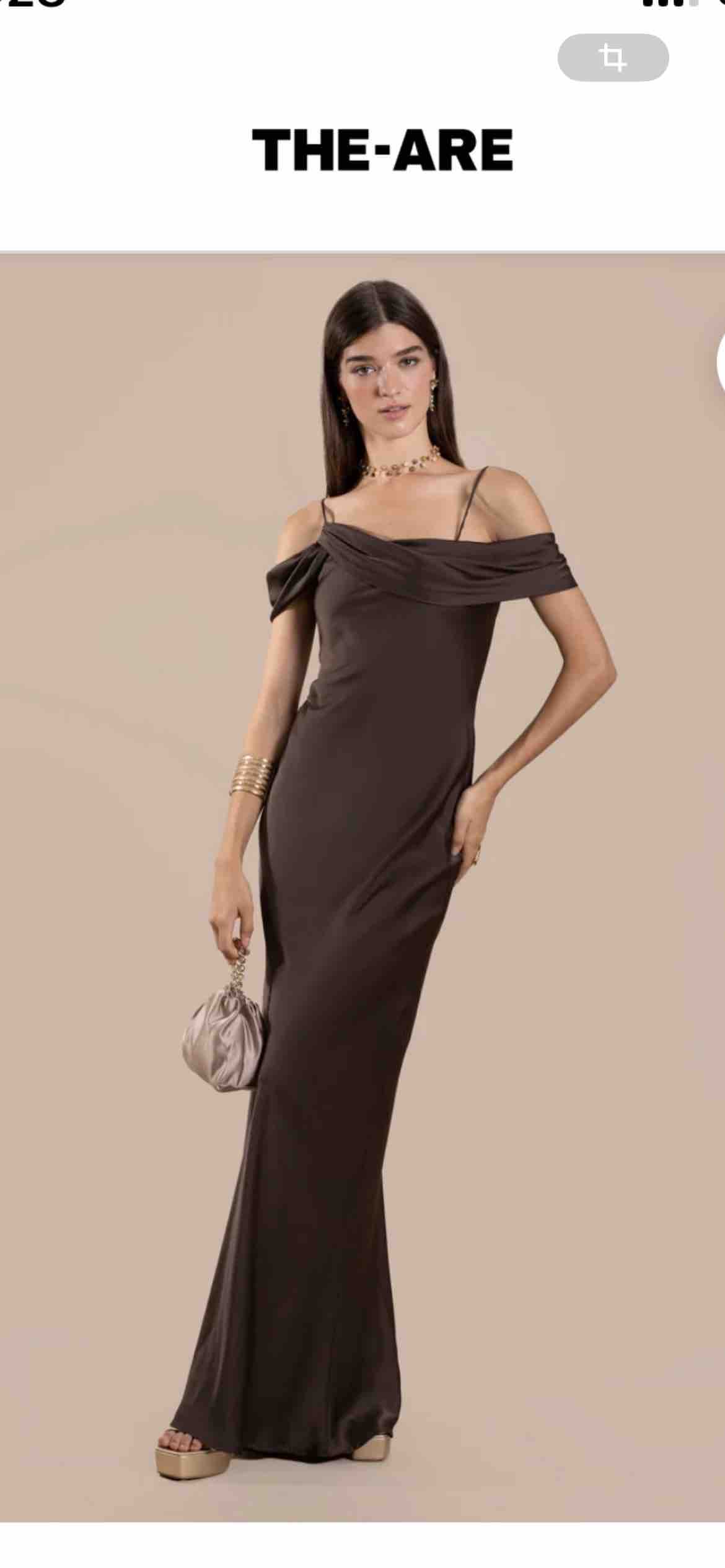 Vestido marrón largo The Are — foto 3 de 3