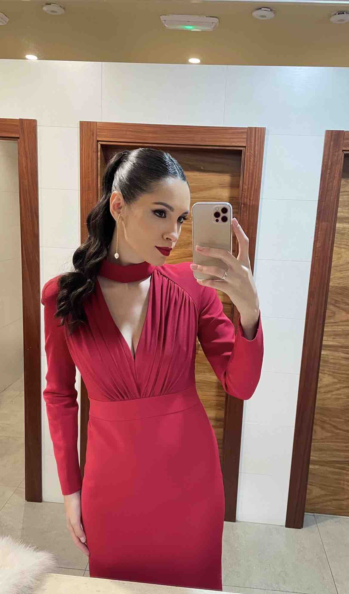 Vestido de boda color fresa Victoria Colección — foto 2 de 3