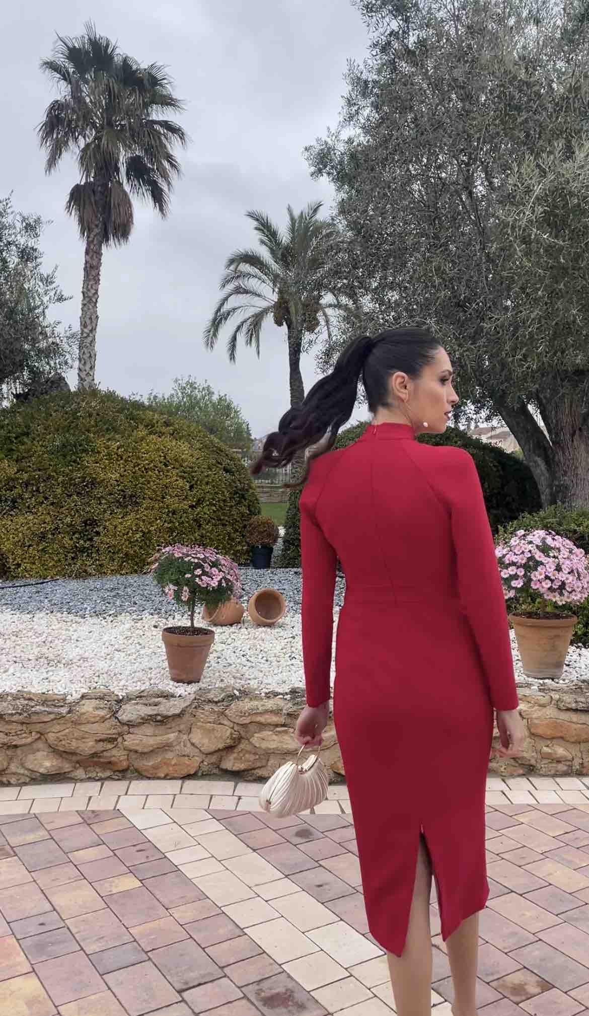 Vestido de boda color fresa Victoria Colección — foto 3 de 3