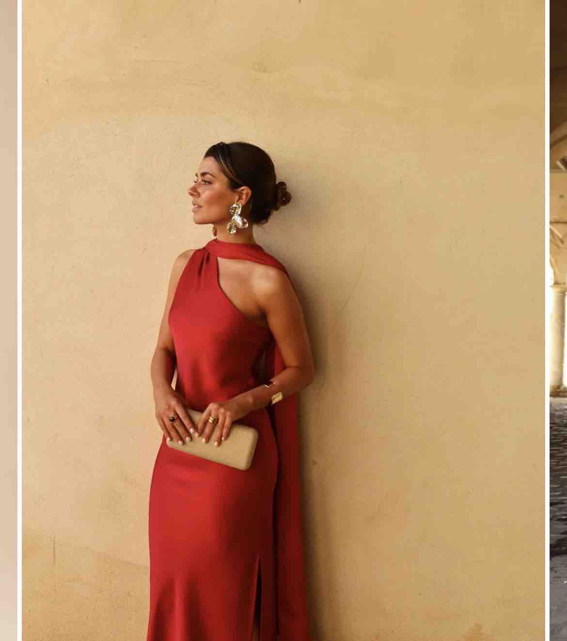 Vestido de invitada, graduación Mrs. Abril en Rojo The Are — foto 4 de 6