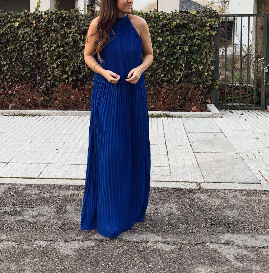 Vestido largo plisado Bimani — foto 1 de 3