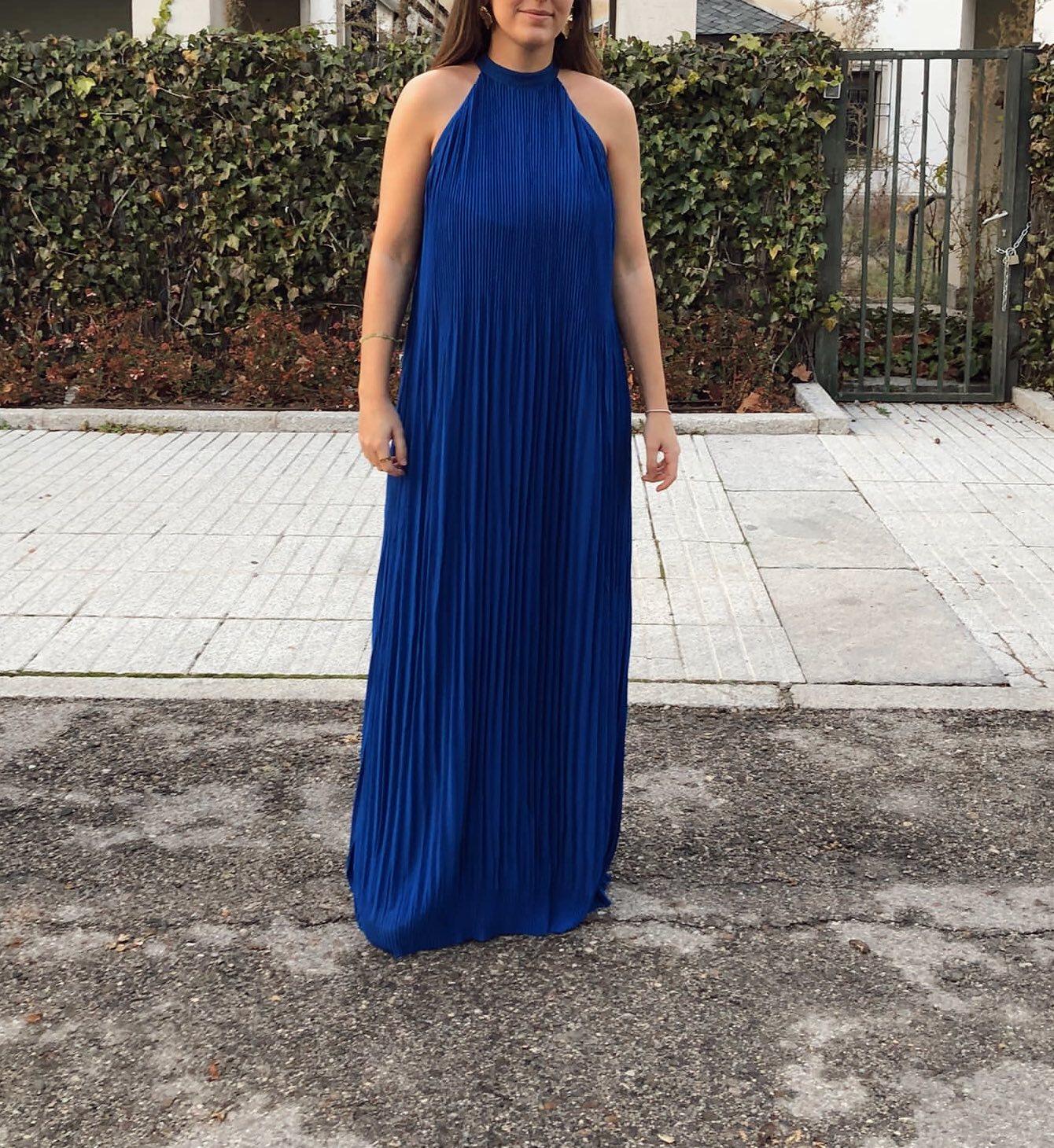 Vestido largo plisado Bimani — foto 2 de 3