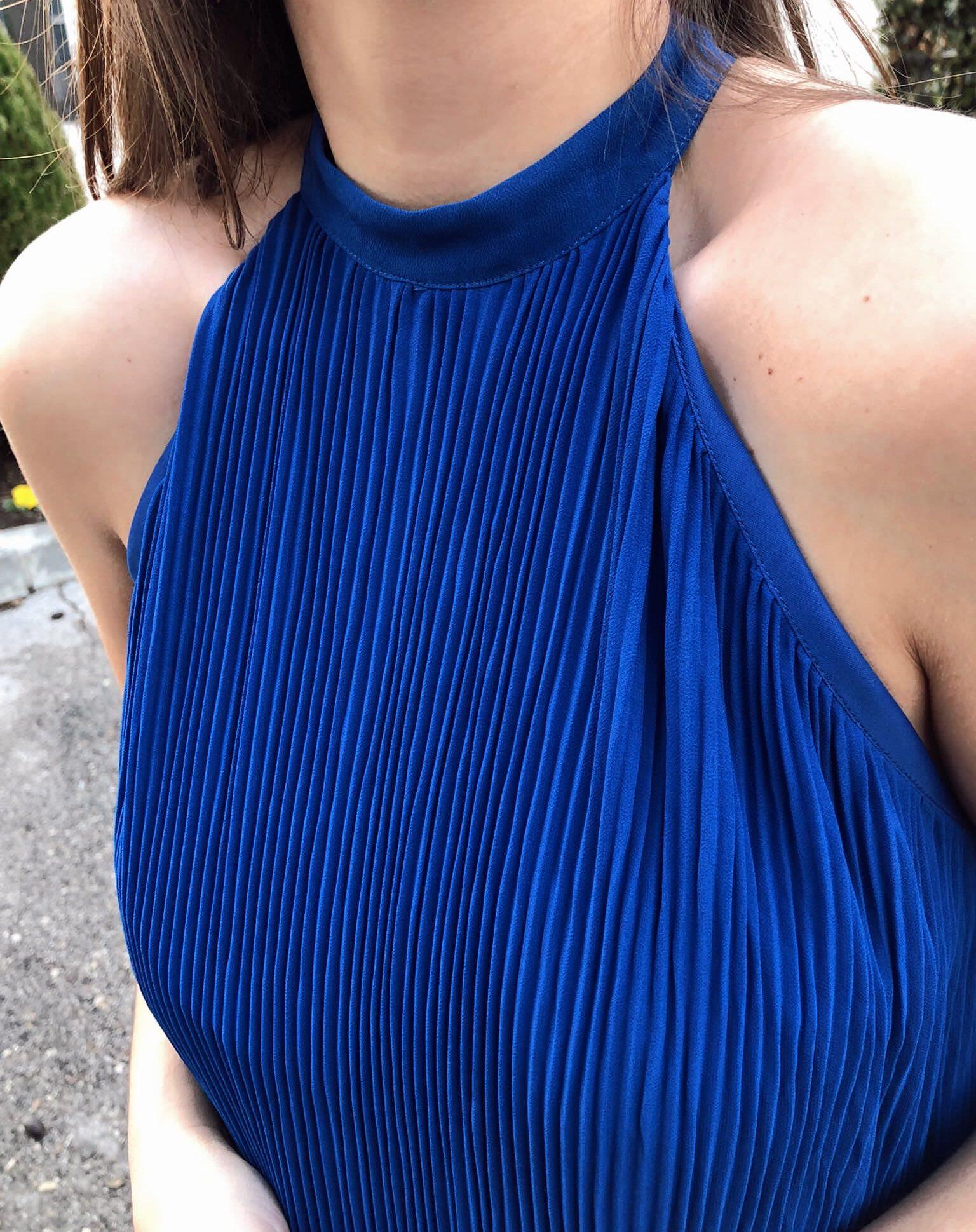 Vestido largo plisado Bimani — foto 3 de 3