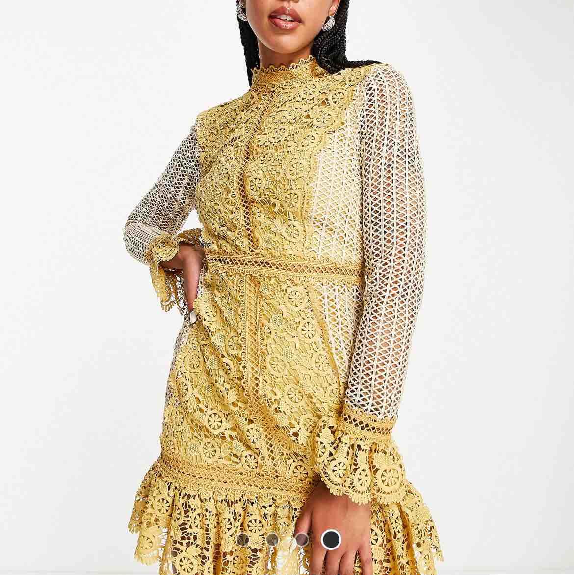 vestido bosa, comunion, bautizo u ptros eventos asos luxe — foto 4 de 4